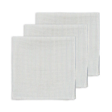 Tetradoeken 3 pack muslin cloth - Stripe Bluie